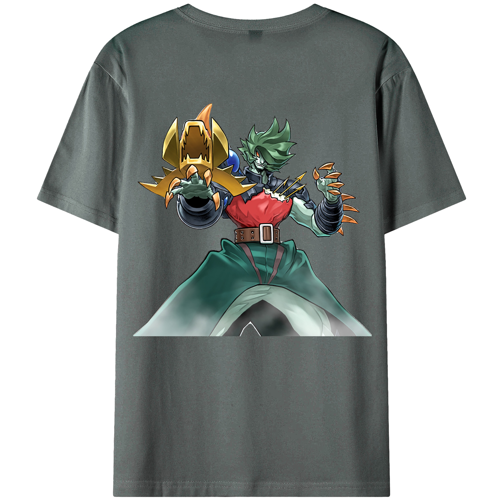 （画像用） 遊☆戯☆王 Yu-Gi-Oh! 綿100％ メンズ半袖Tシャツ（バックプリント） 通気性